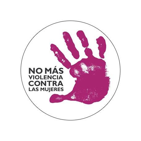 Chapa "No más violencia"