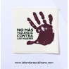 Pegatina "No más violencia"