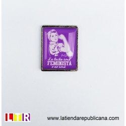 Pin Rectangular Lucha Feminista