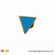 Pin Triángulo Invertido Azul