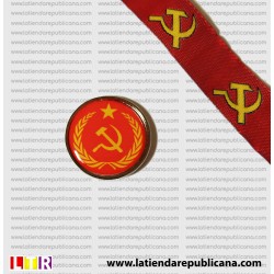 Pin Comunista Redondo insignia laureada