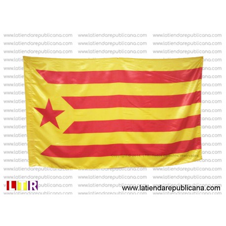 Senyera Catalana Estelada Vermella 