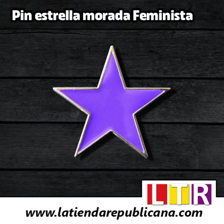 Pin Estrella Morada Feminista