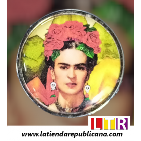 Pin rectangular Frida Kahlo