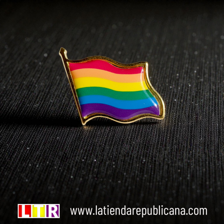 Pin Arcoíris. Pin de la Libertad
