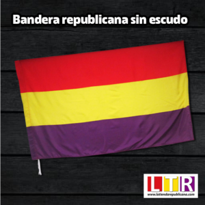 Bandera Republicana sin Escudo