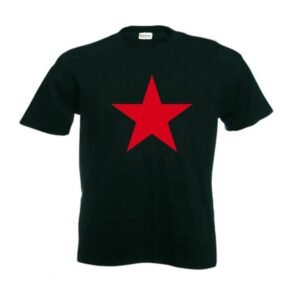 Camiseta Negra Estrella Roja