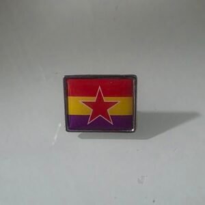 Pin rectangular República con estrella