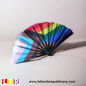 Abanico del Orgullo inclusivo. Muy grande 35 cm.