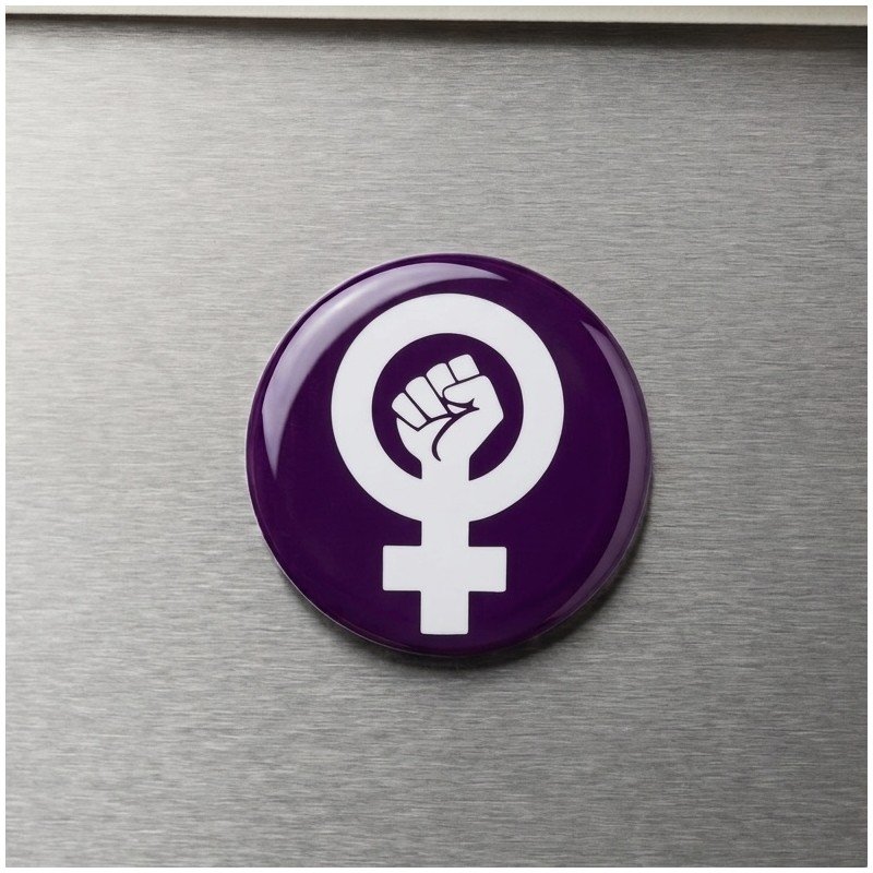 Imán Chapa Símbolo Feminista