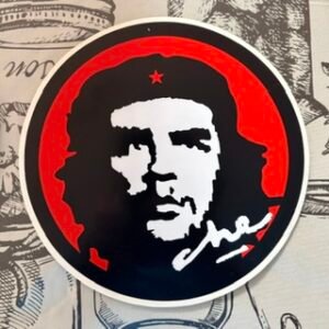 Pegatina Che Guevara circulo grande