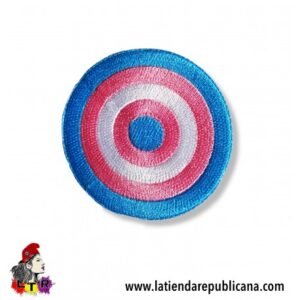 Parche redondo orgullo transexual