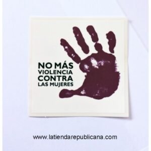 Pegatina "No más violencia"