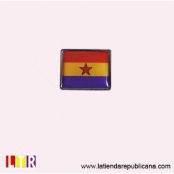 Pin rectangular República con estrella
