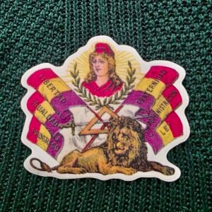 Pegatina Republicana con León