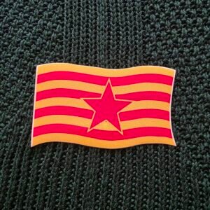Pegatina Estelada Vermella