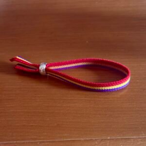 Pulsera elástica Republicana 10 mm con cuenta