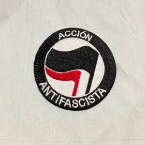 Parche Bordado Redondo Acción Antifascista